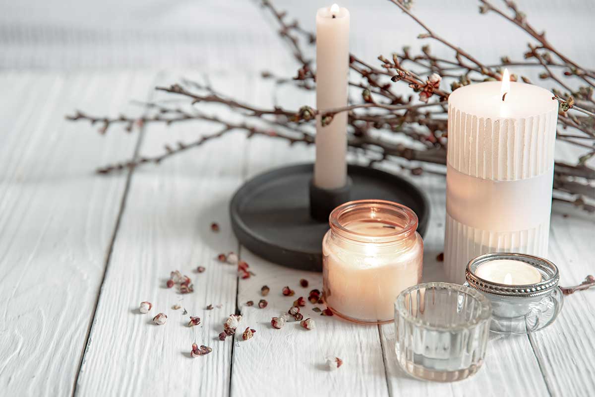 Scented Candle Relaxation Aromatherapy Aroma create a romantic atmosphere